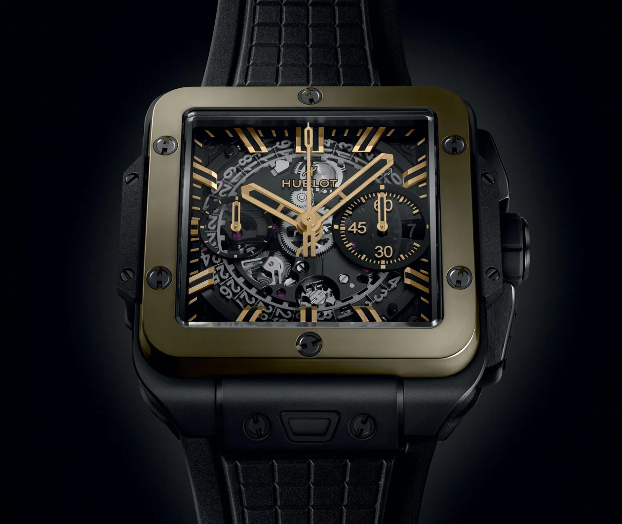 Square Bang Unico Ceramic Magic Gold 42mm - Image 5