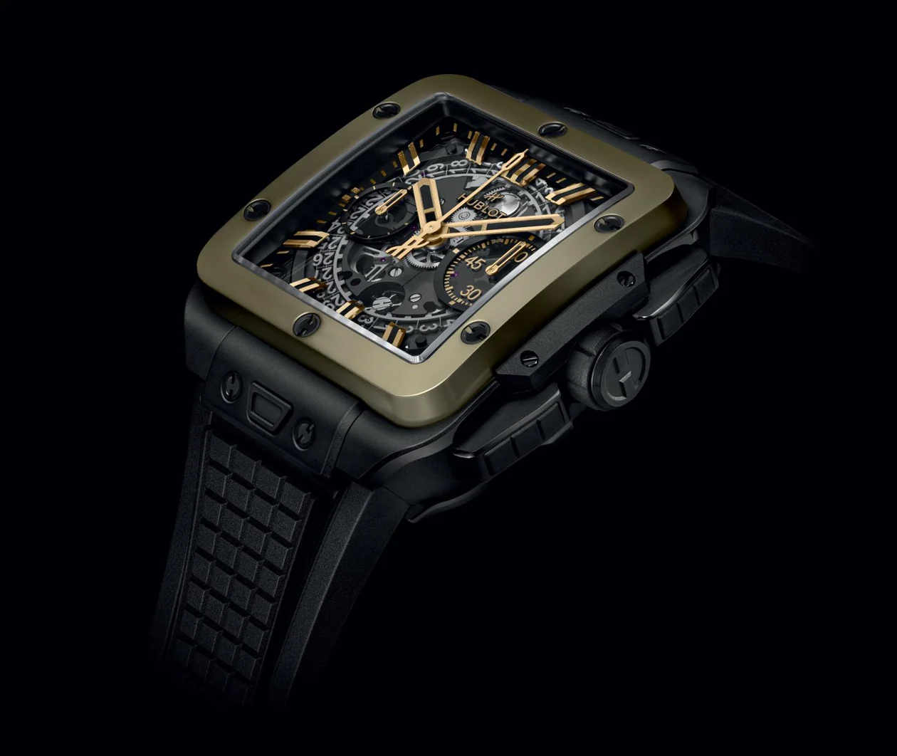 Square Bang Unico Ceramic Magic Gold 42mm - Image 6