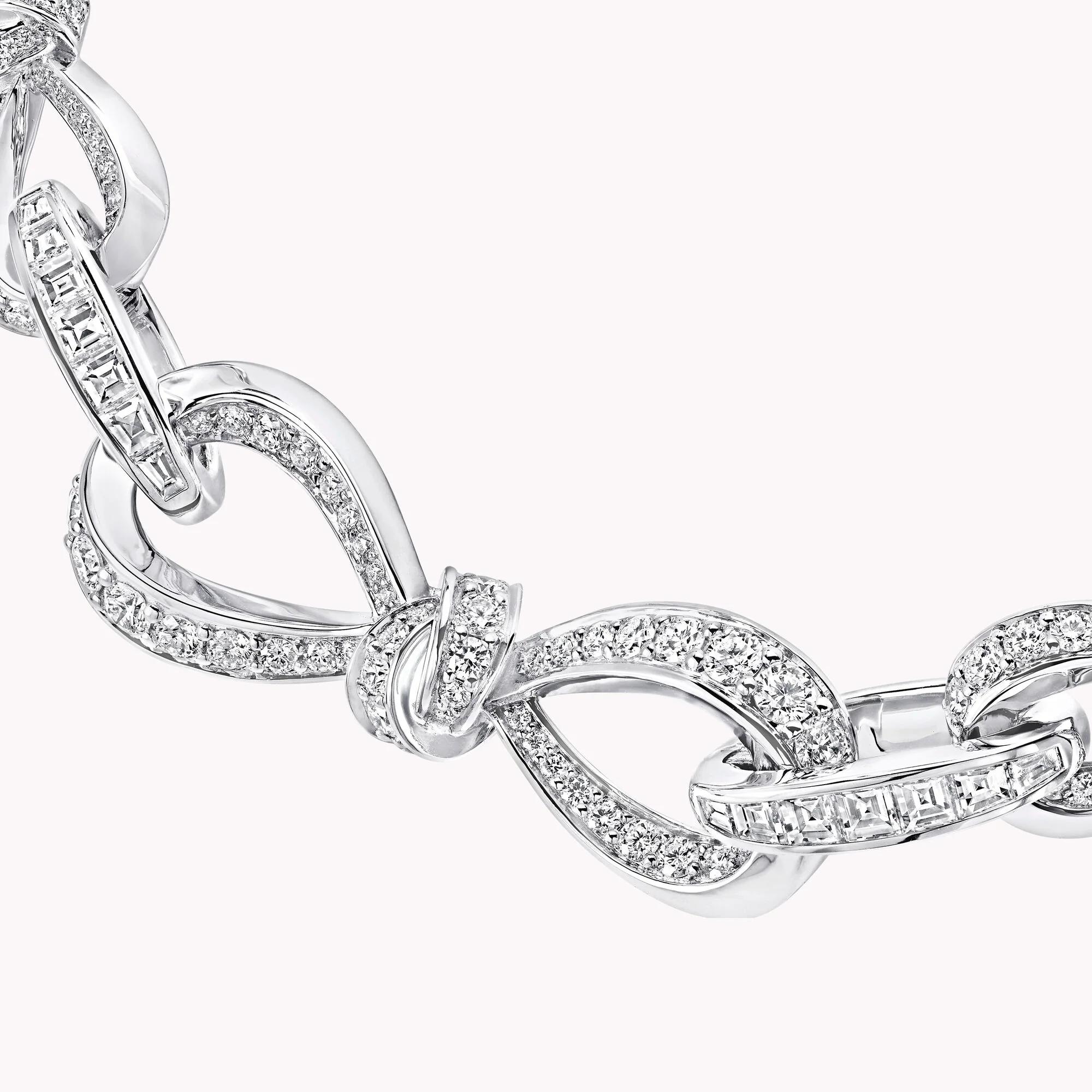 Tilda's Bow Diamond Link Necklace - Image 3