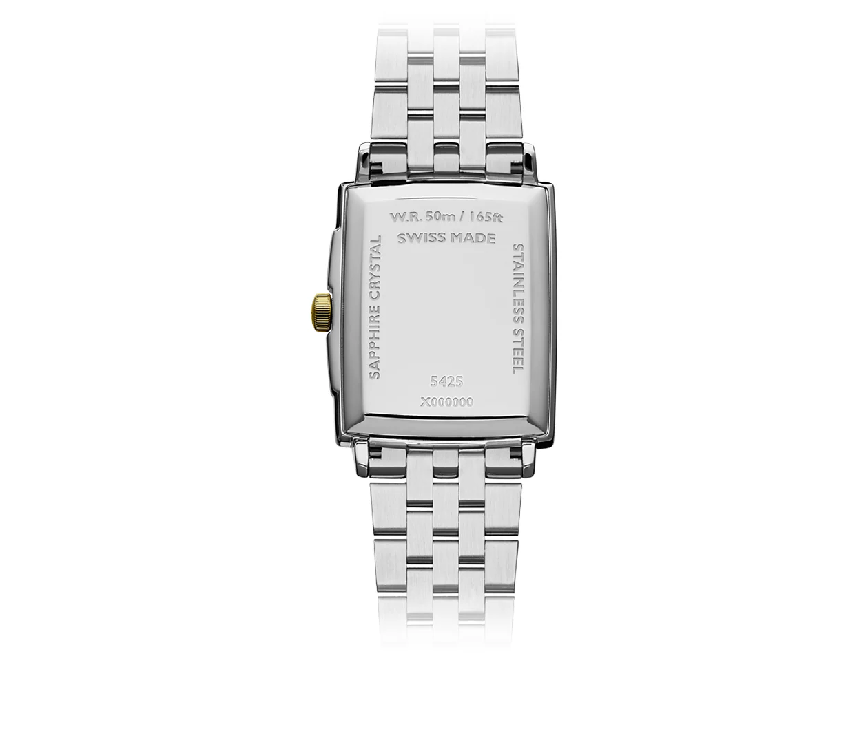 Toccata Men's Classic Rectangular Two-Tone Diamond Watch - Image 2