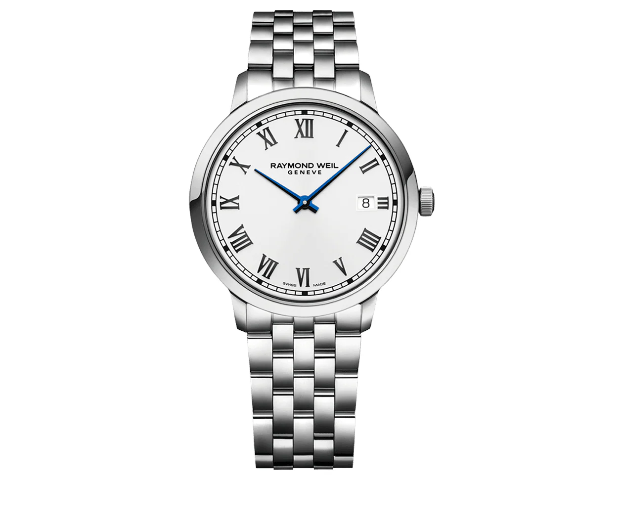 Toccata Men's Classic White Dial Stainless Steel Quartz Watch
