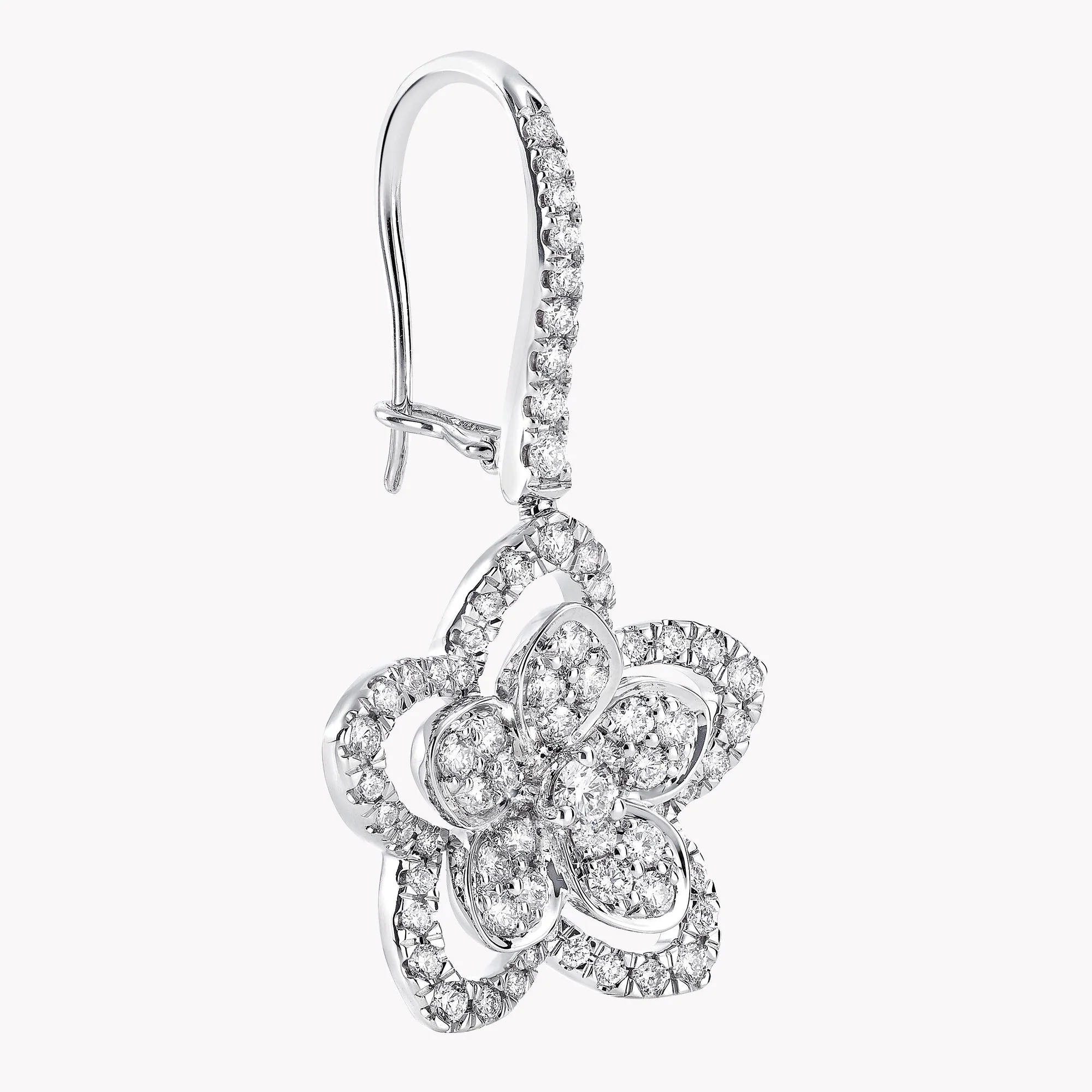 Wild Flower Diamond Earrings - Image 3