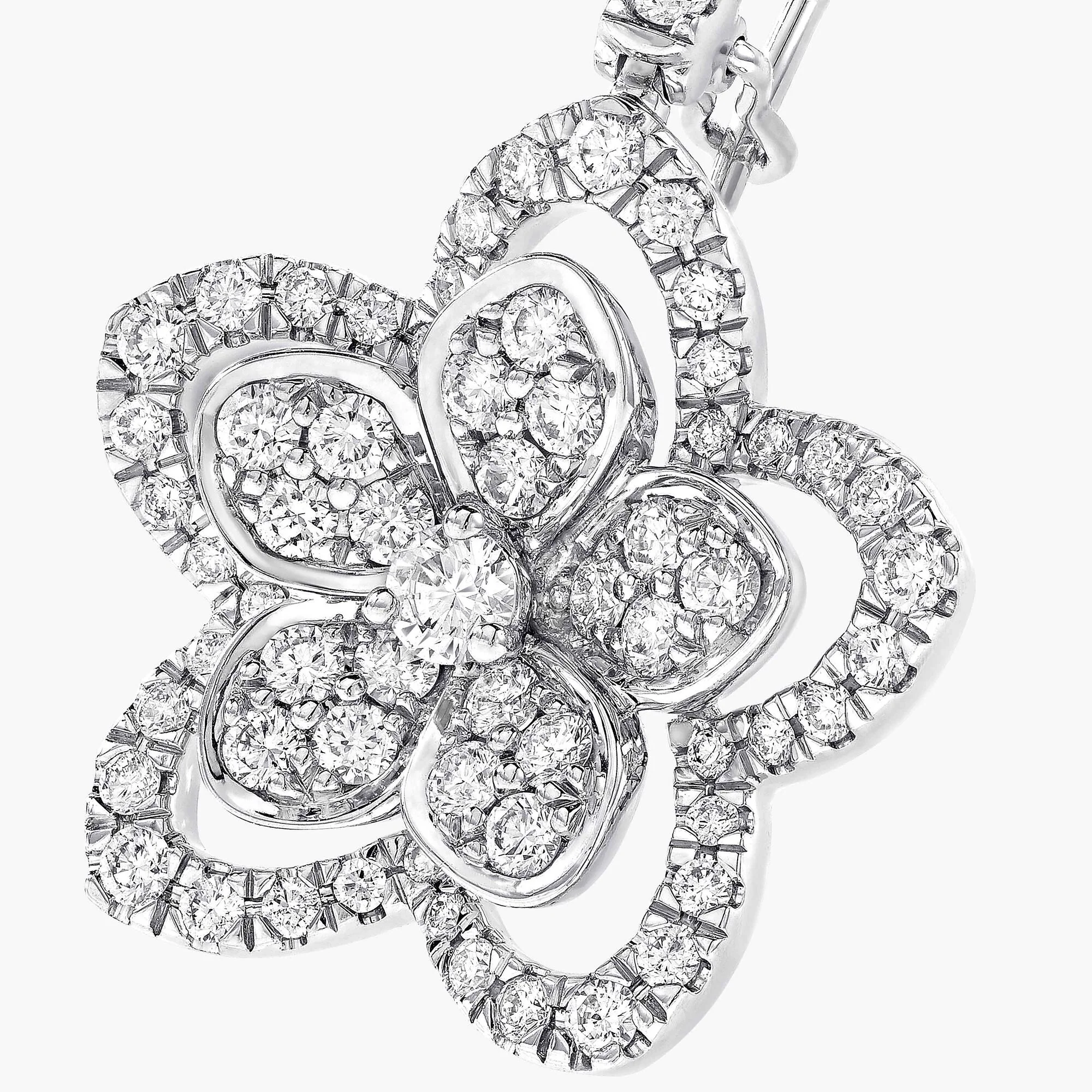 Wild Flower Diamond Earrings - Image 4