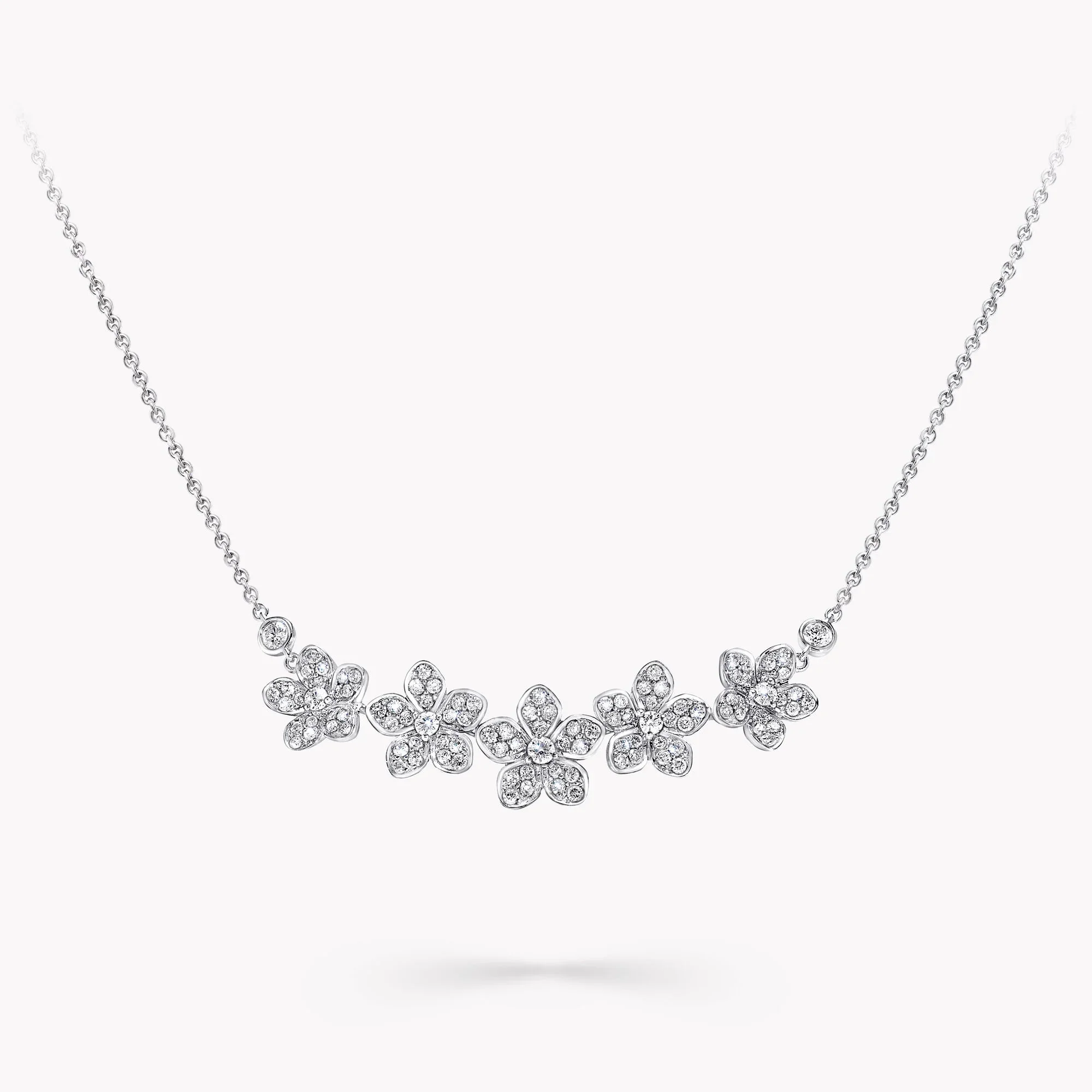 Wild Flower Diamond Line Pendant