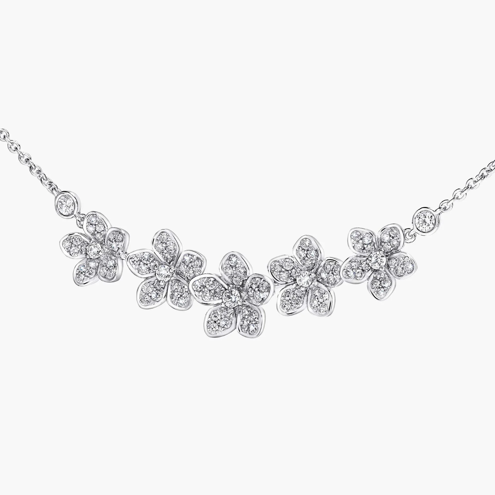 Wild Flower Diamond Line Pendant - Image 3