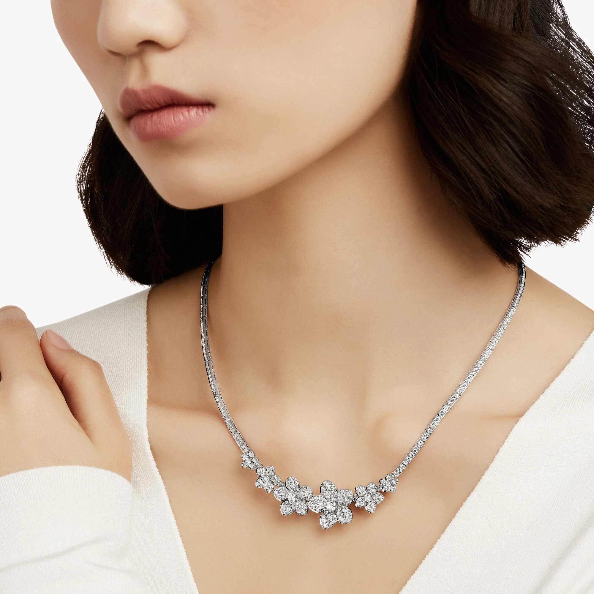Wild Flower Diamond Necklace - Image 2