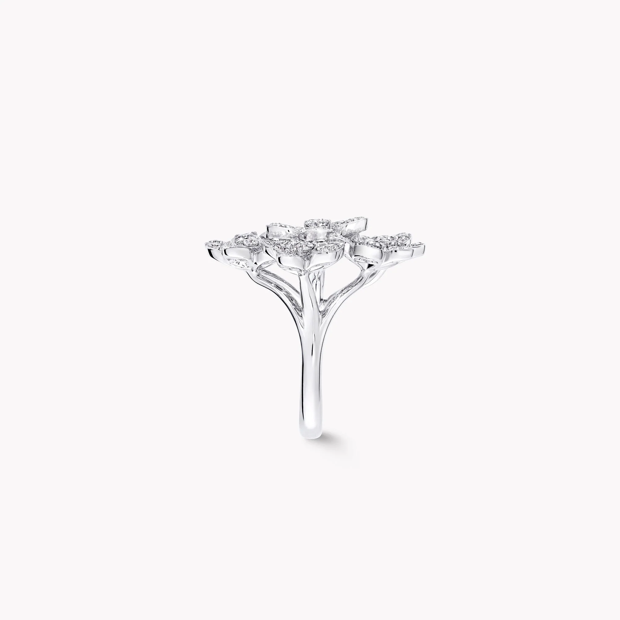 Wild Flower Large Diamond Cluster Ring - Image 4