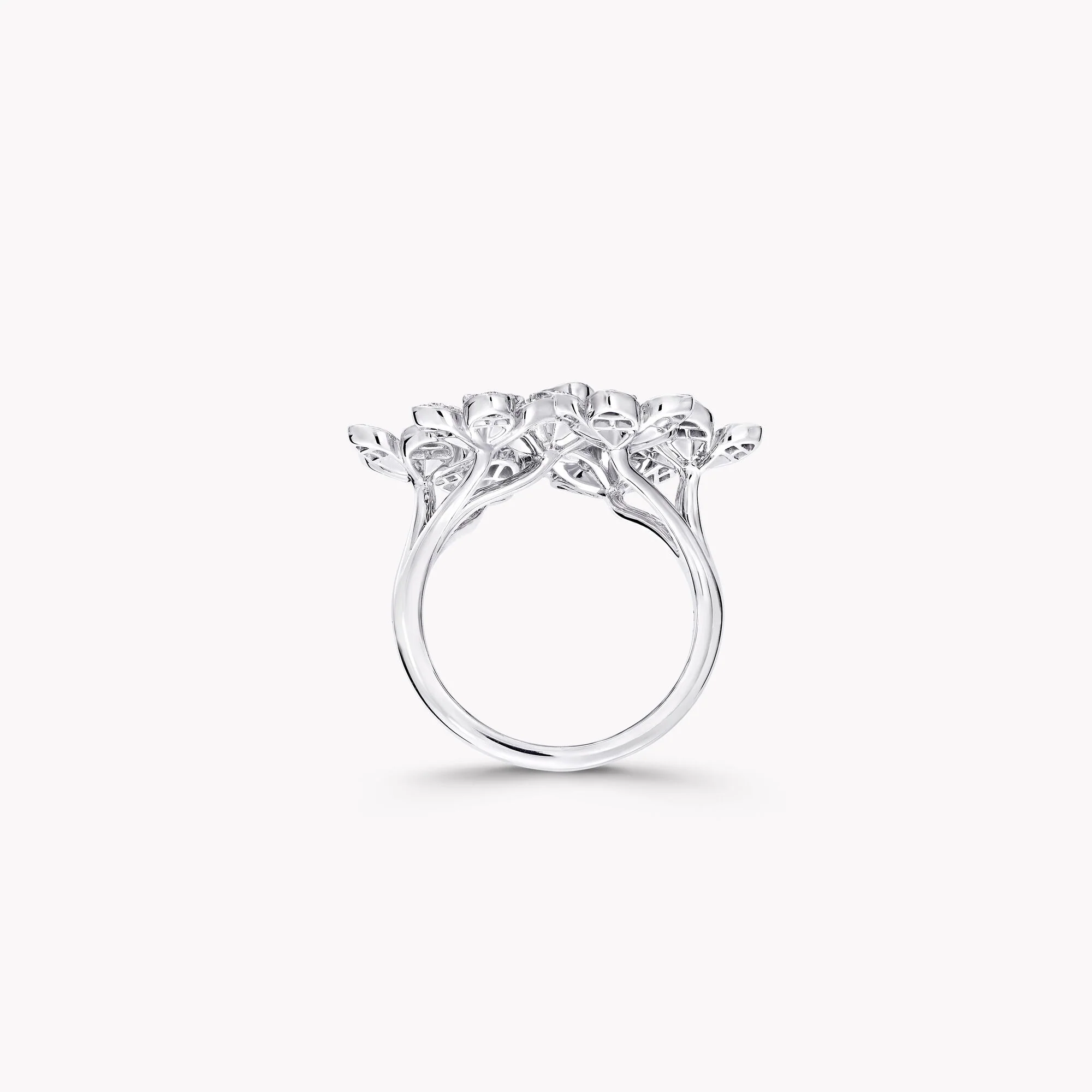 Wild Flower Large Diamond Cluster Ring - Image 5