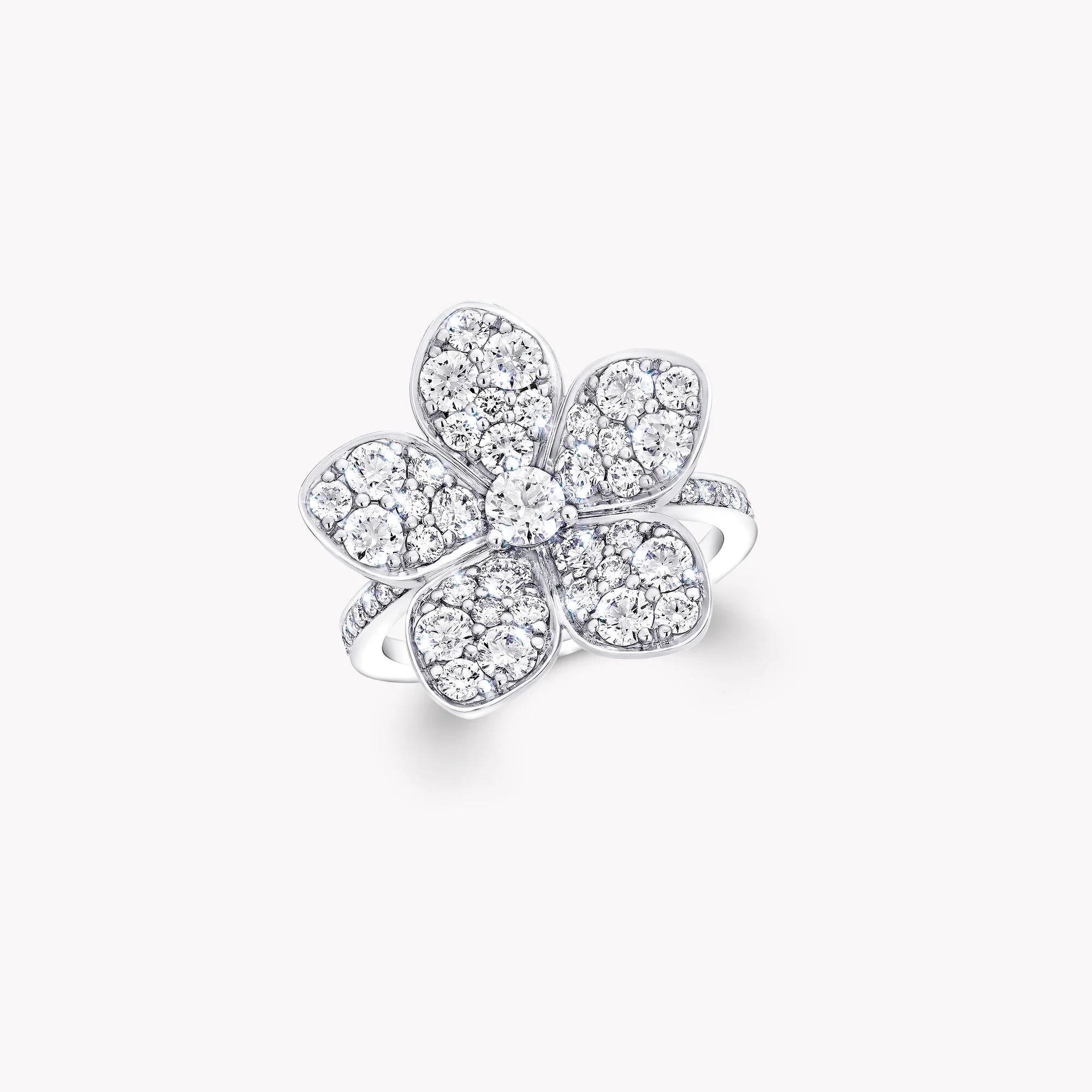 Wild Flower Large Pavé Diamond Ring