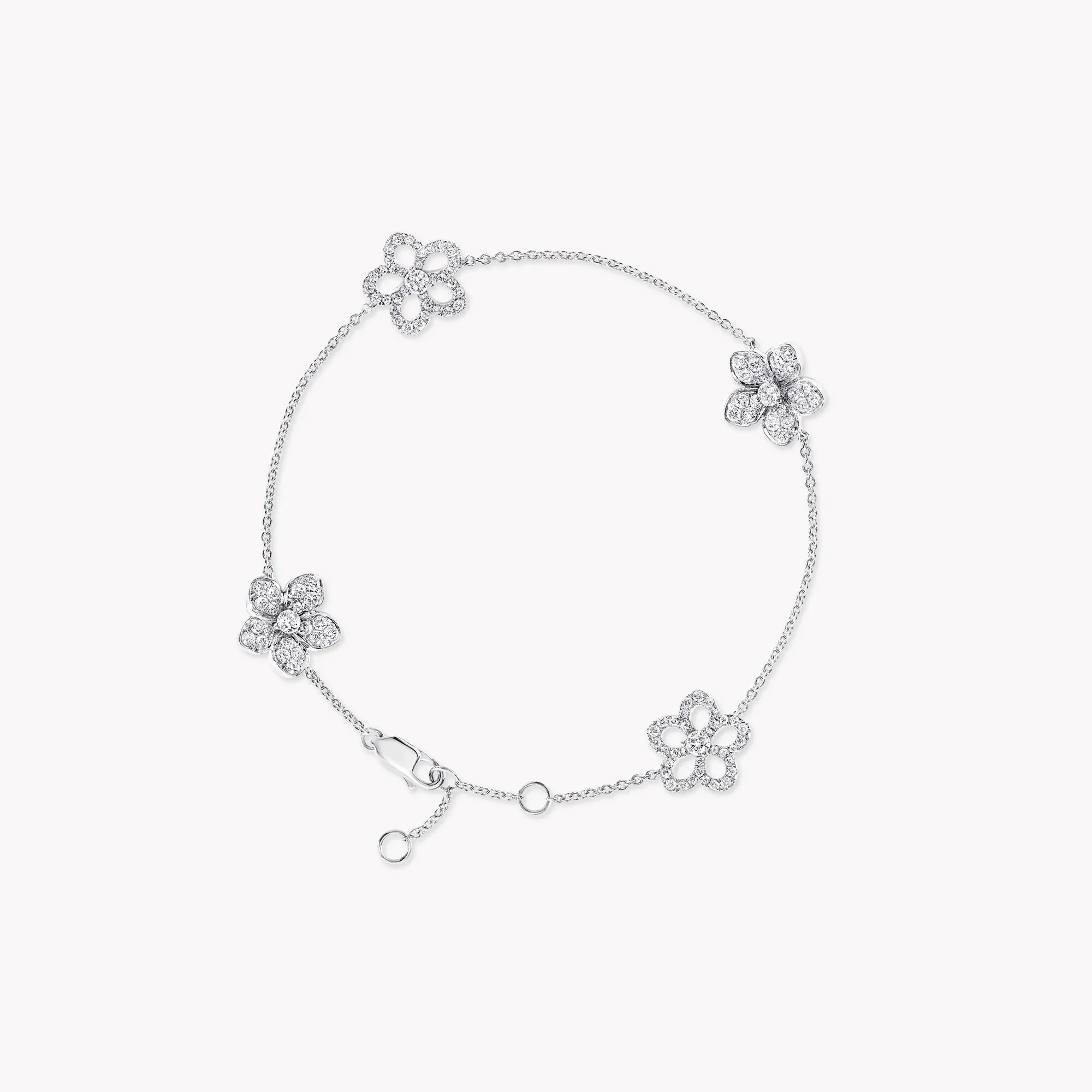 Wild Flower Pavé Diamond Bracelet