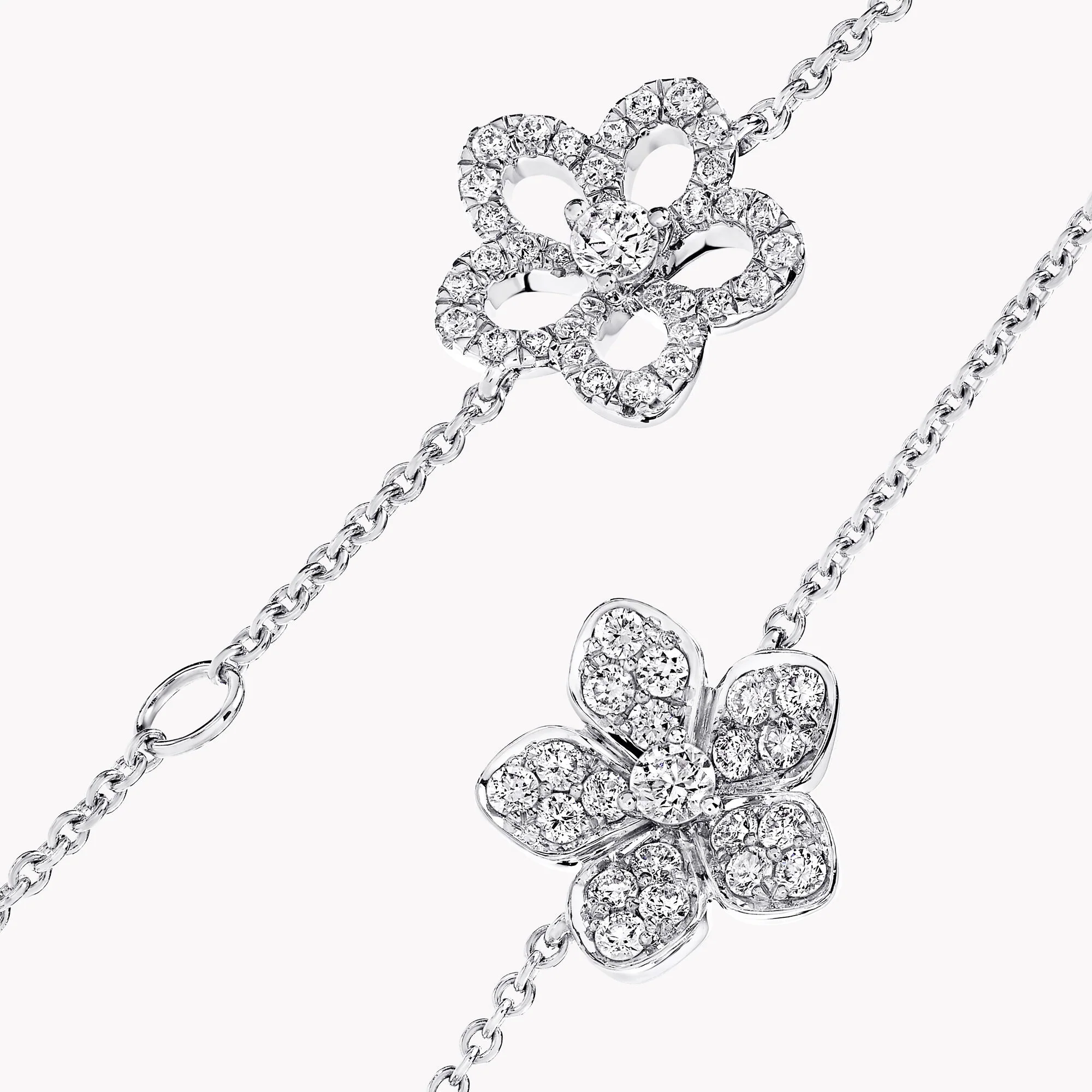 Wild Flower Pavé Diamond Bracelet - Image 3