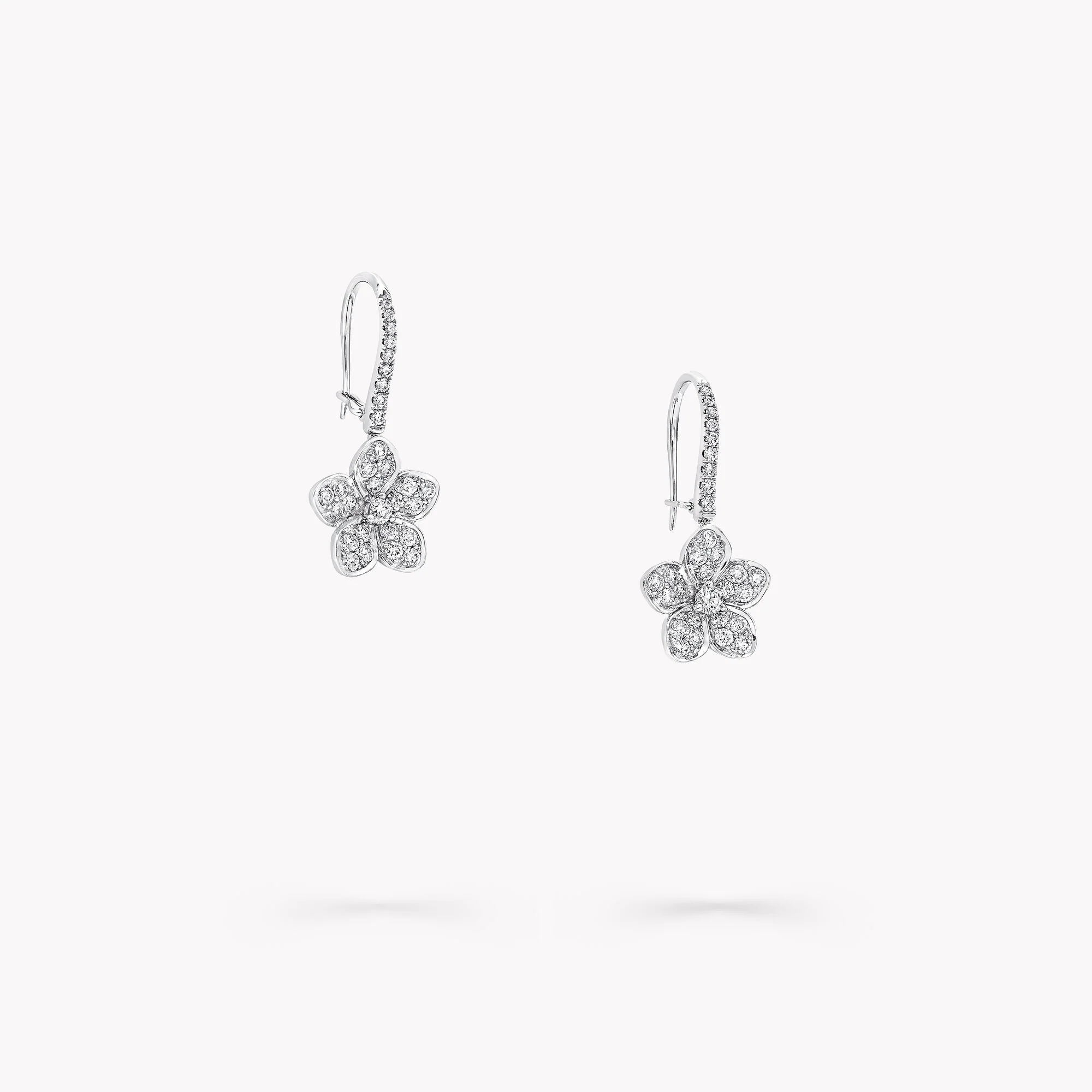 Wild Flower Pavé Diamond Earrings - Image 3