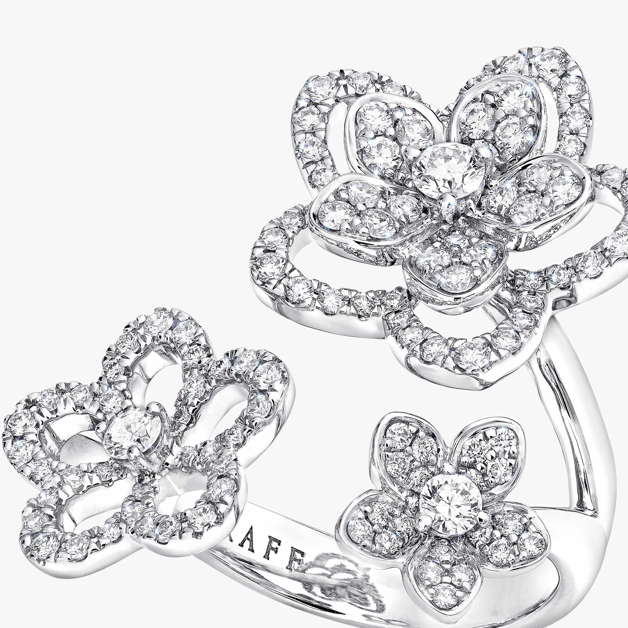 Wild Flower Triple Diamond Ring - Image 3