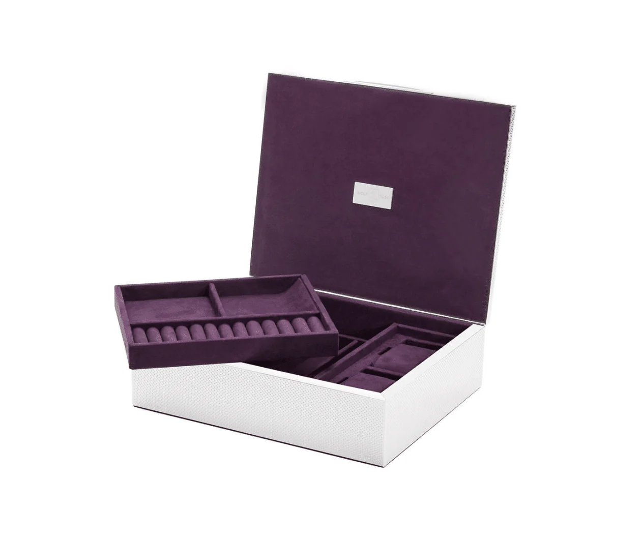 Wolf Silver Watch Jewelery and Legacy Box - Image 12