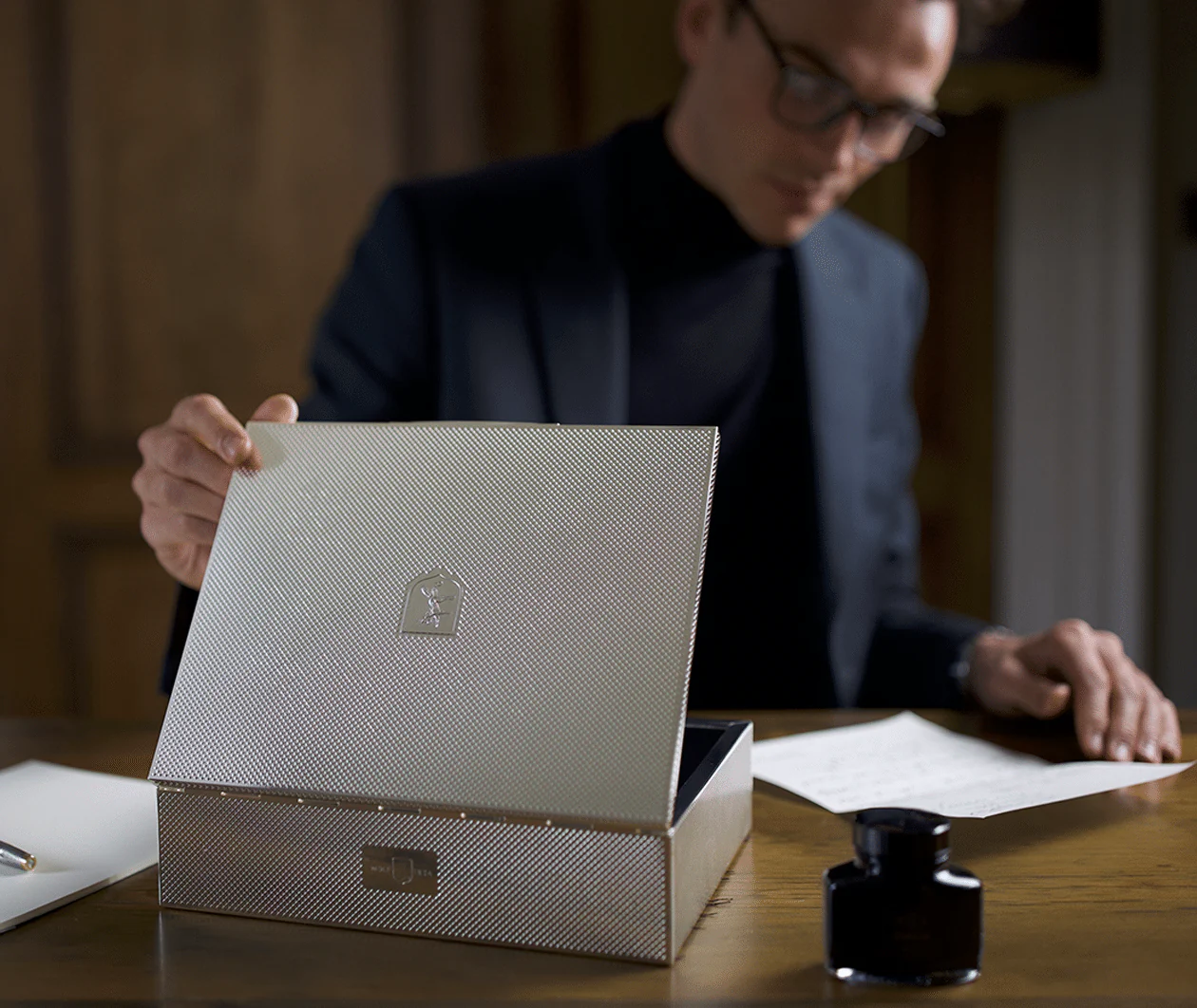 Wolf Silver Watch Jewelery and Legacy Box - Image 8