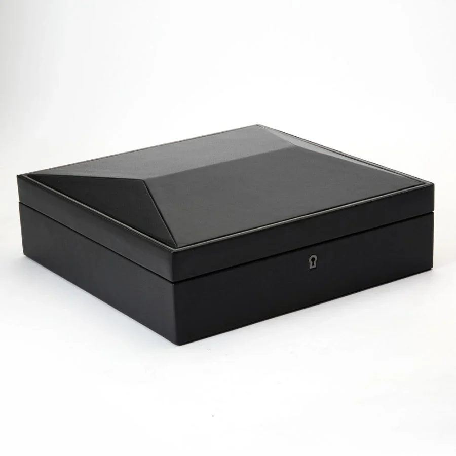 Wolf British Racing 15 Piece Watch Box Black