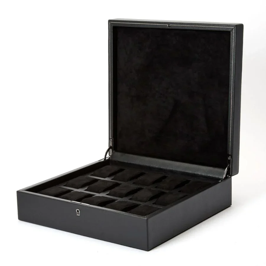 Wolf British Racing 15 Piece Watch Box Black - Image 2