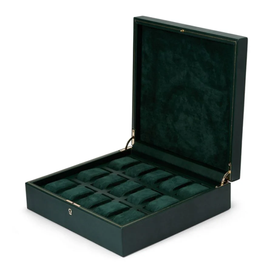 Wolf British Racing 15 Piece Watch Box Green - Image 2