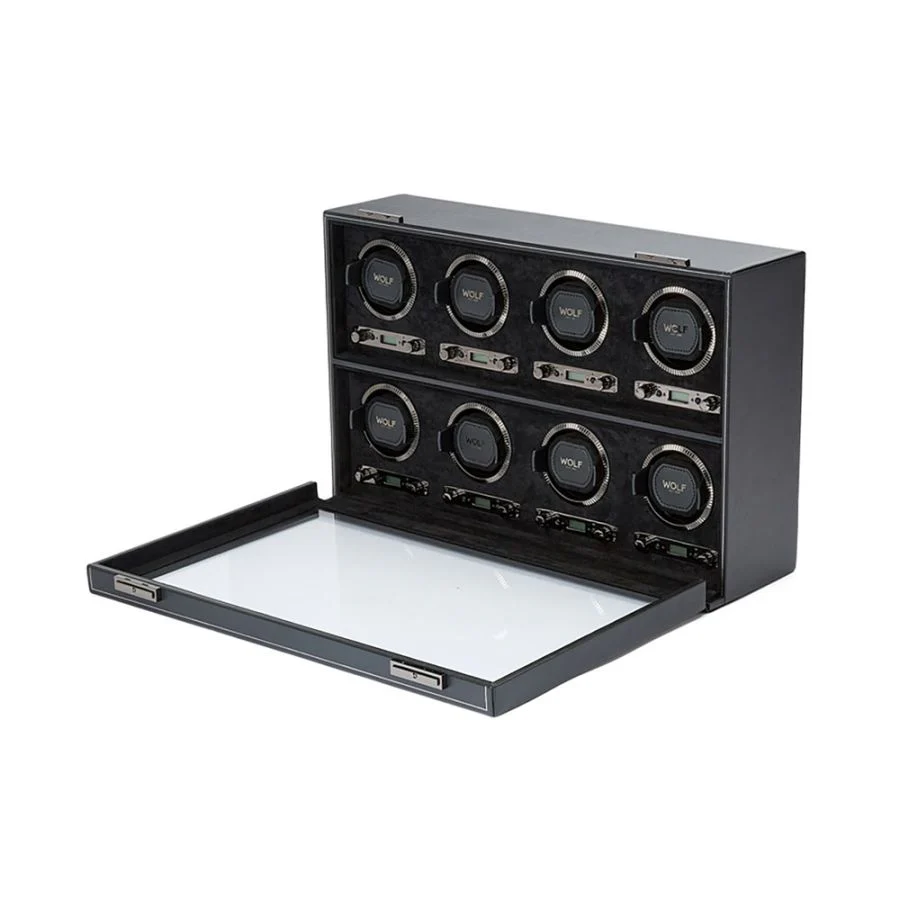 Wolf British Racing 8 Piece Watch Winder Black - Image 2