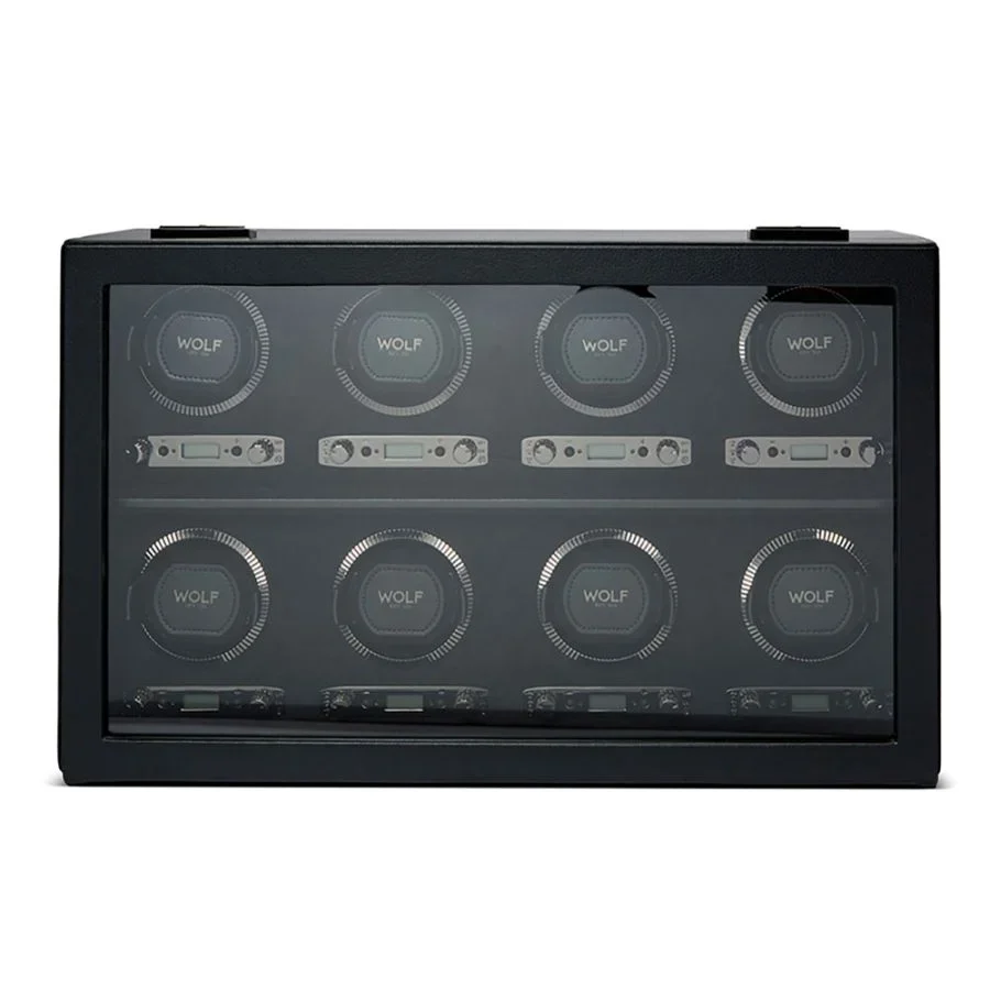 Wolf British Racing 8 Piece Watch Winder Black - Image 5