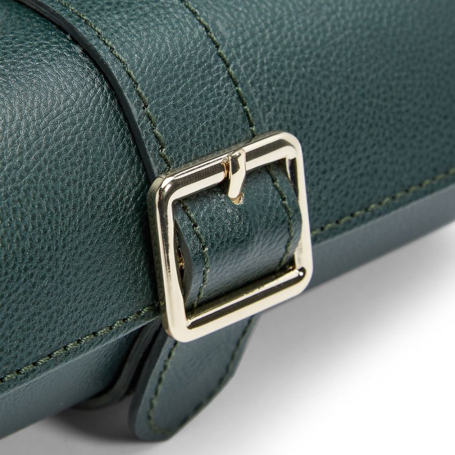 Wolf British Racing Green Triple Watch Roll - Image 4