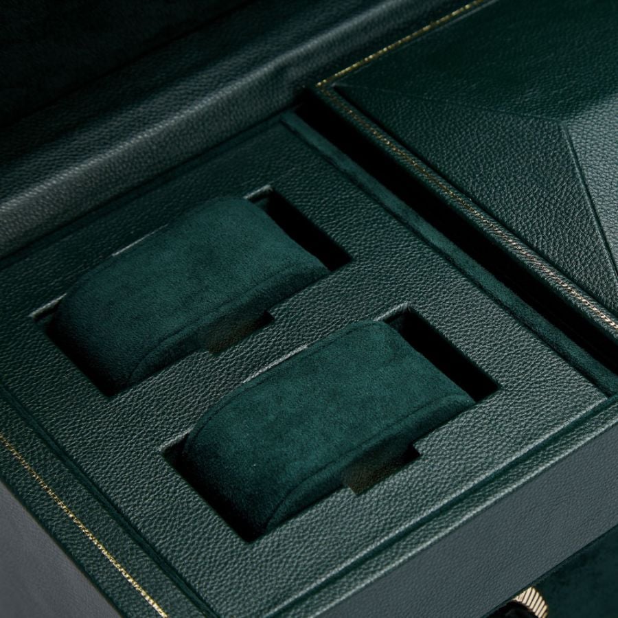 Wolf Brit Racing Green Triple Watch Winder - Image 4