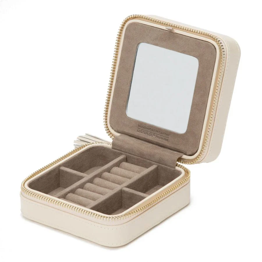 Wolf Caroline Zip Travel Case Ivory - Image 2