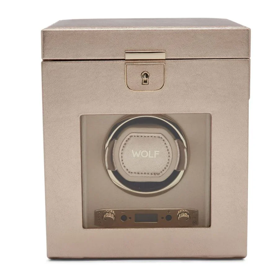 Wolf Palermo Single Watch Winder Rose Gold