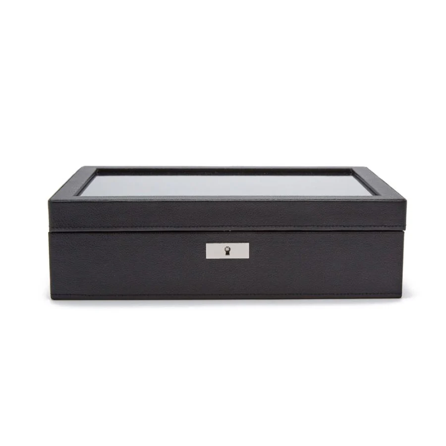 Wolf Roadster 10 Pc Watch Box Black