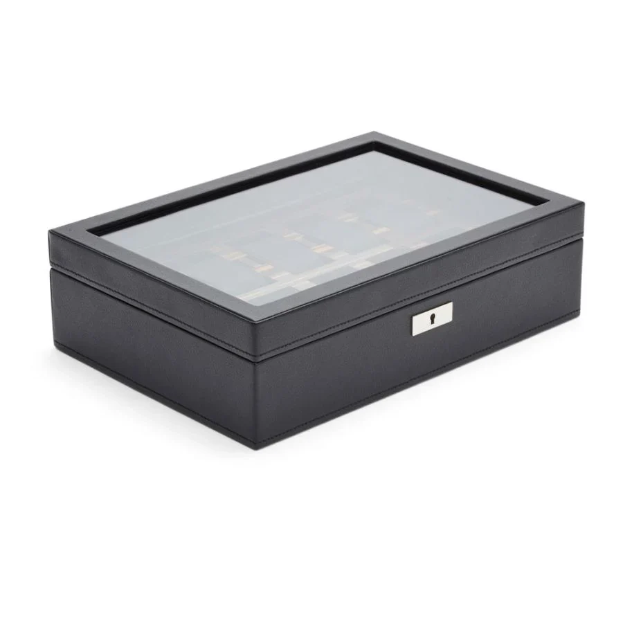 Wolf Roadster 10 Pc Watch Box Black - Image 2