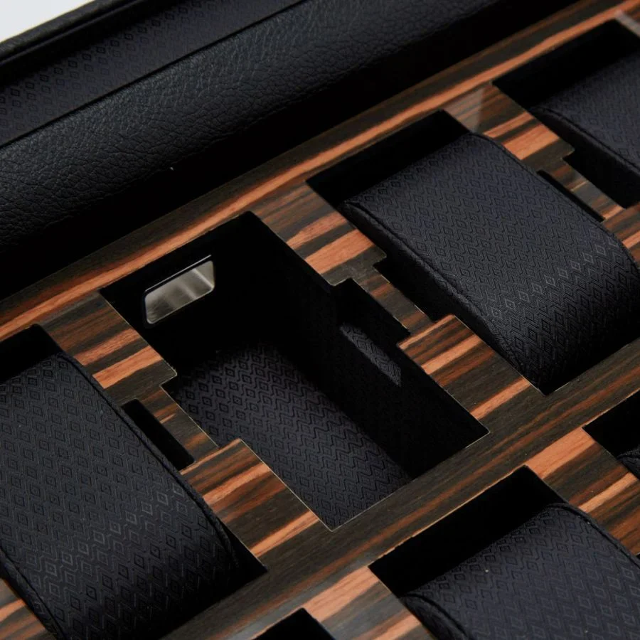 Wolf Roadster 10 Pc Watch Box Black - Image 4
