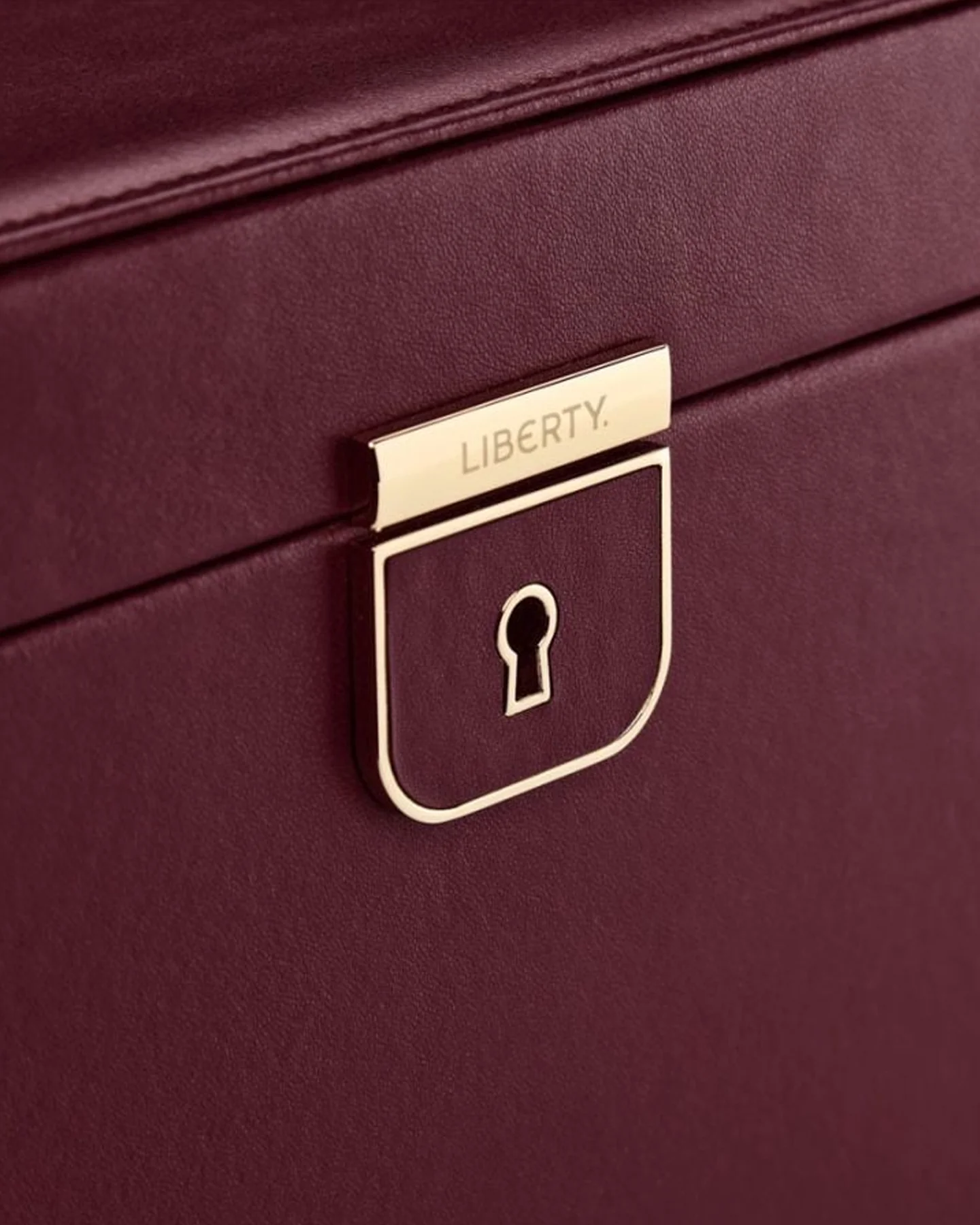 WOLF x Liberty Large Jewellery Box - Burgundy - Image 6
