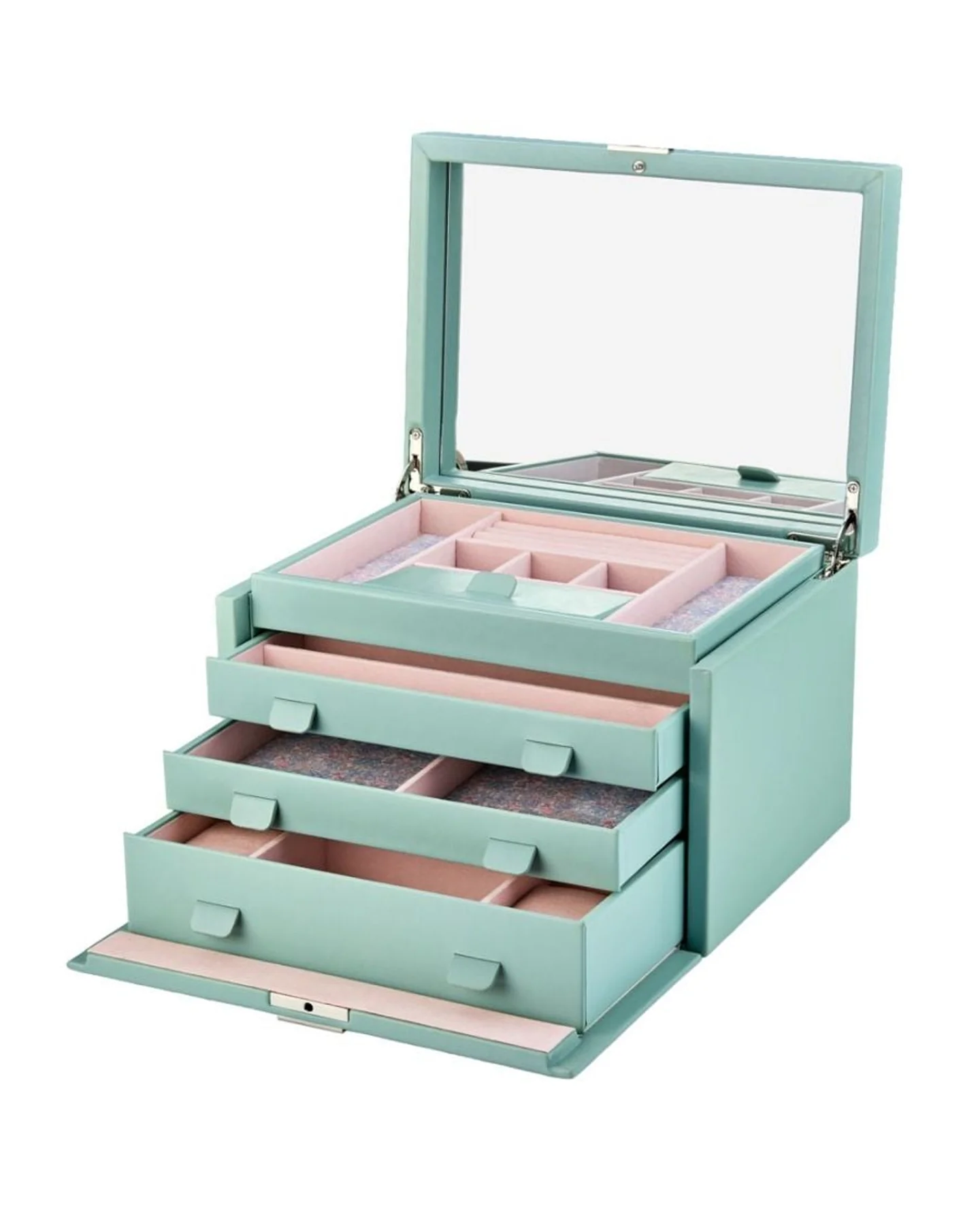 WOLF x Liberty Large Jewellery Box - Sage - Image 2