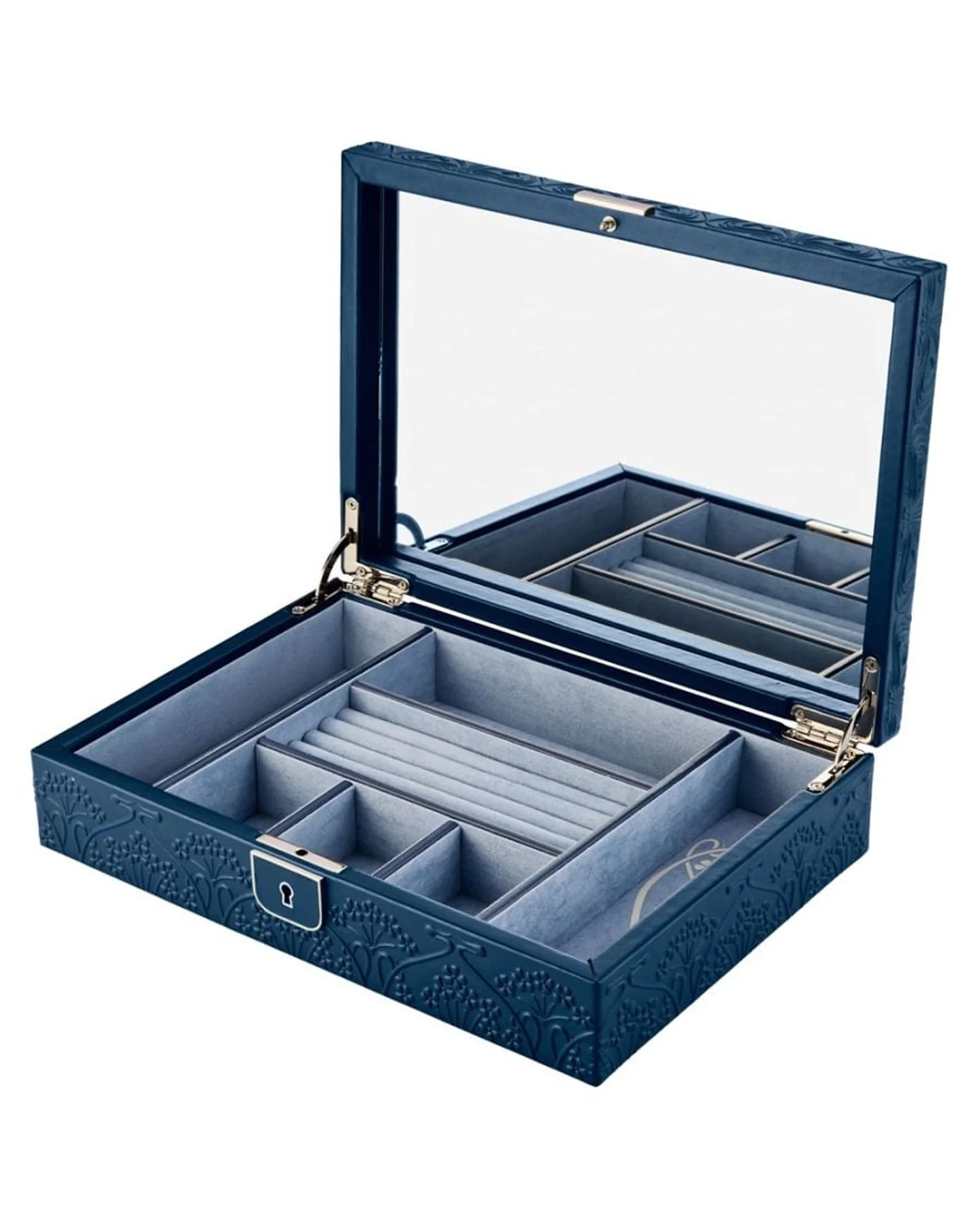 WOLF x Liberty Medium Jewellery Box - Navy - Image 2