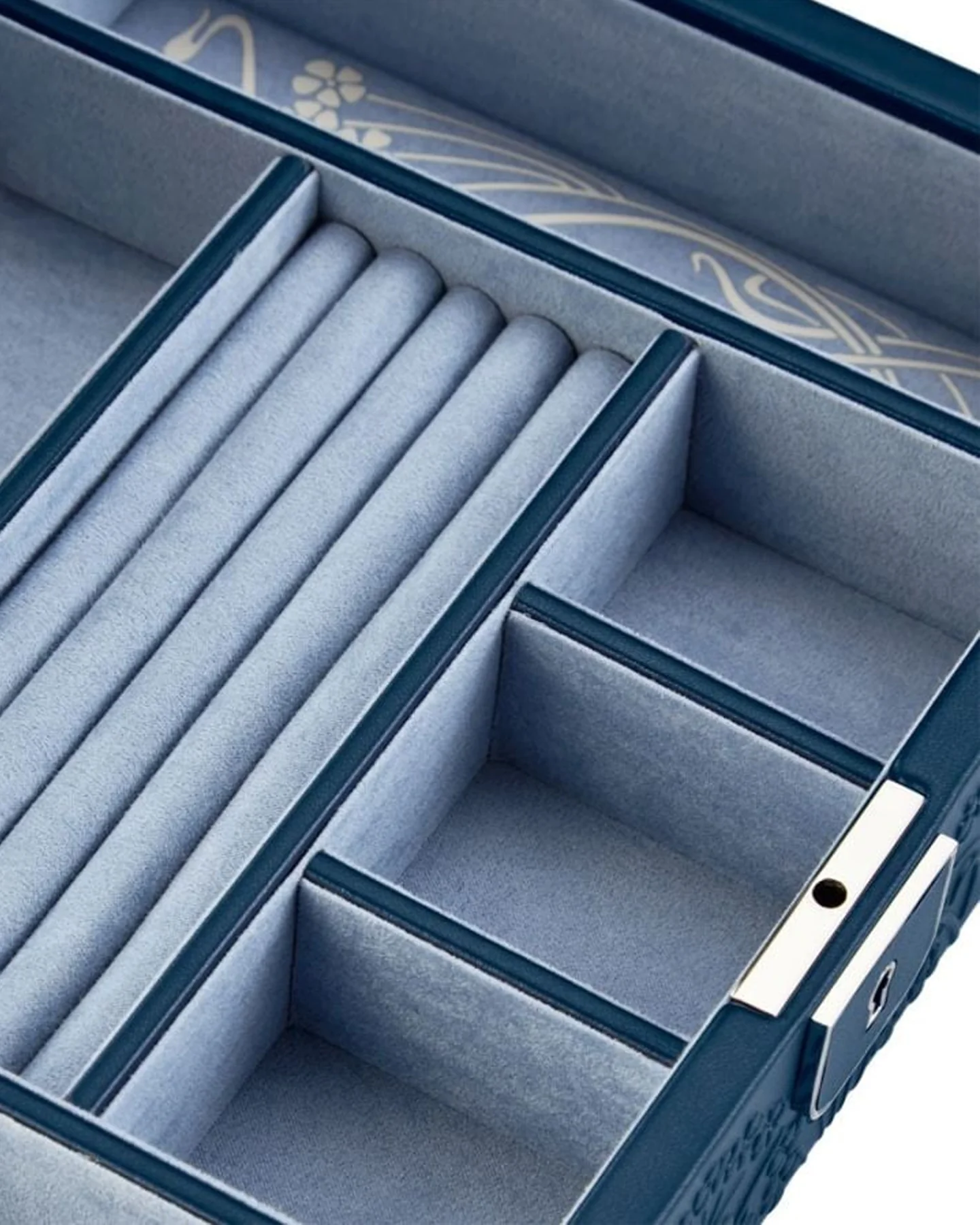 WOLF x Liberty Medium Jewellery Box - Navy - Image 3