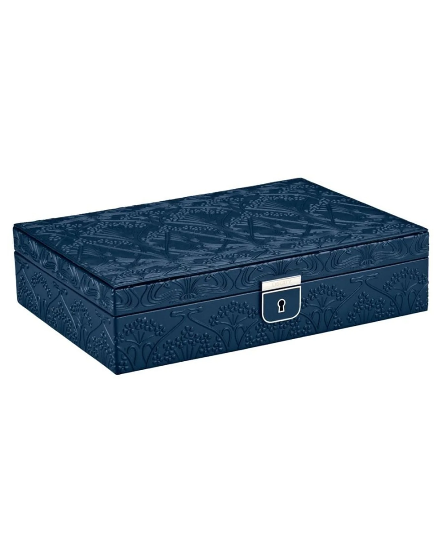WOLF x Liberty Medium Jewellery Box - Navy - Image 4