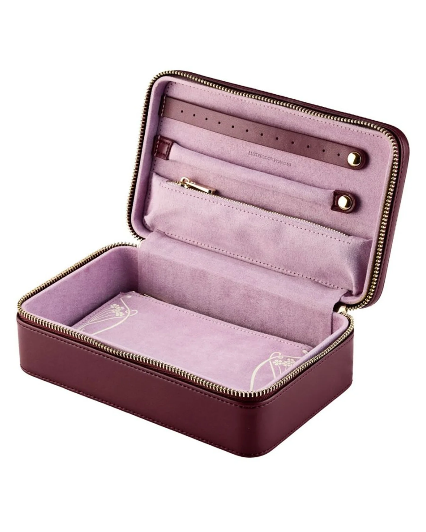 WOLF x Liberty Medium Zip Case - Burgundy - Image 2