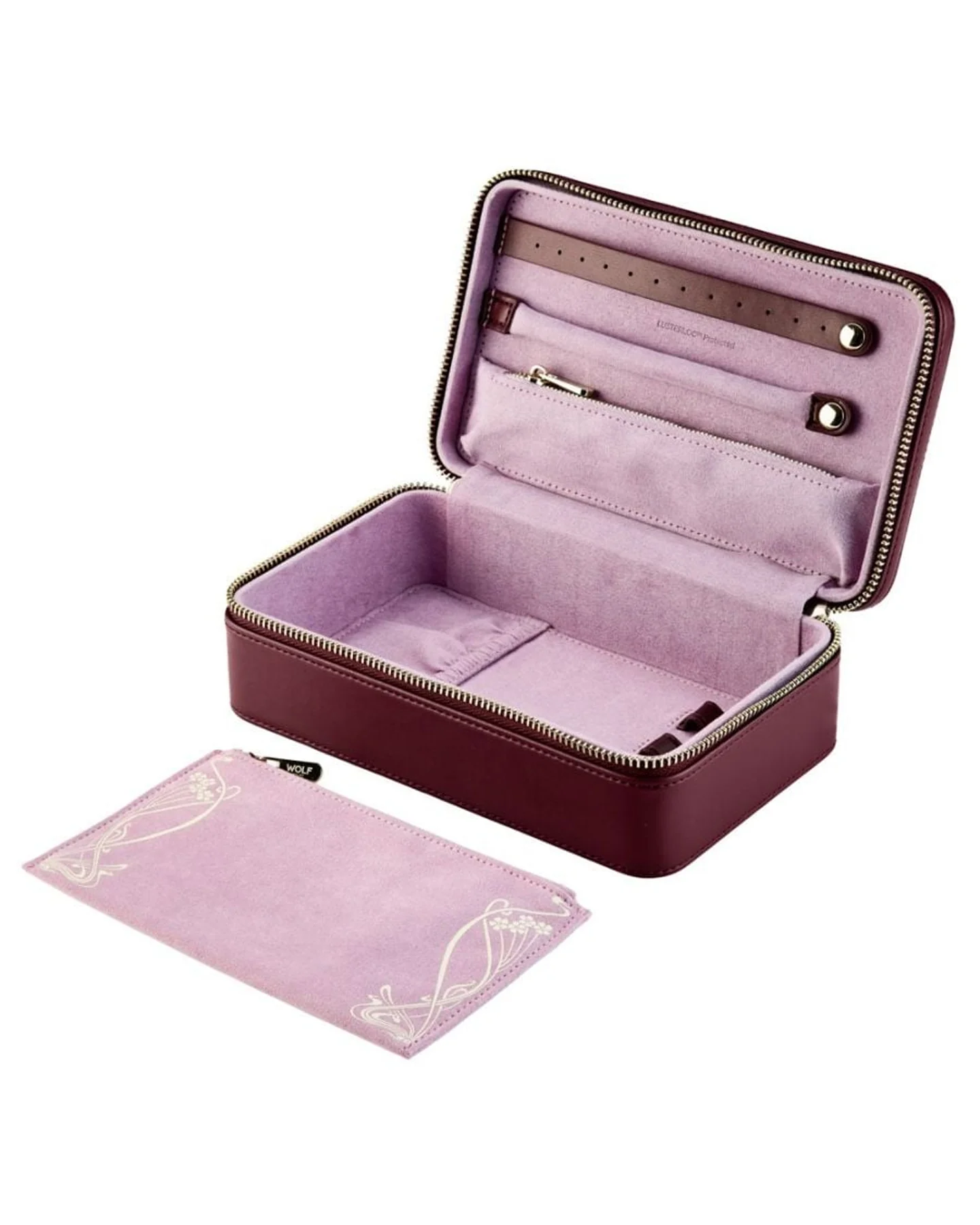 WOLF x Liberty Medium Zip Case - Burgundy - Image 4