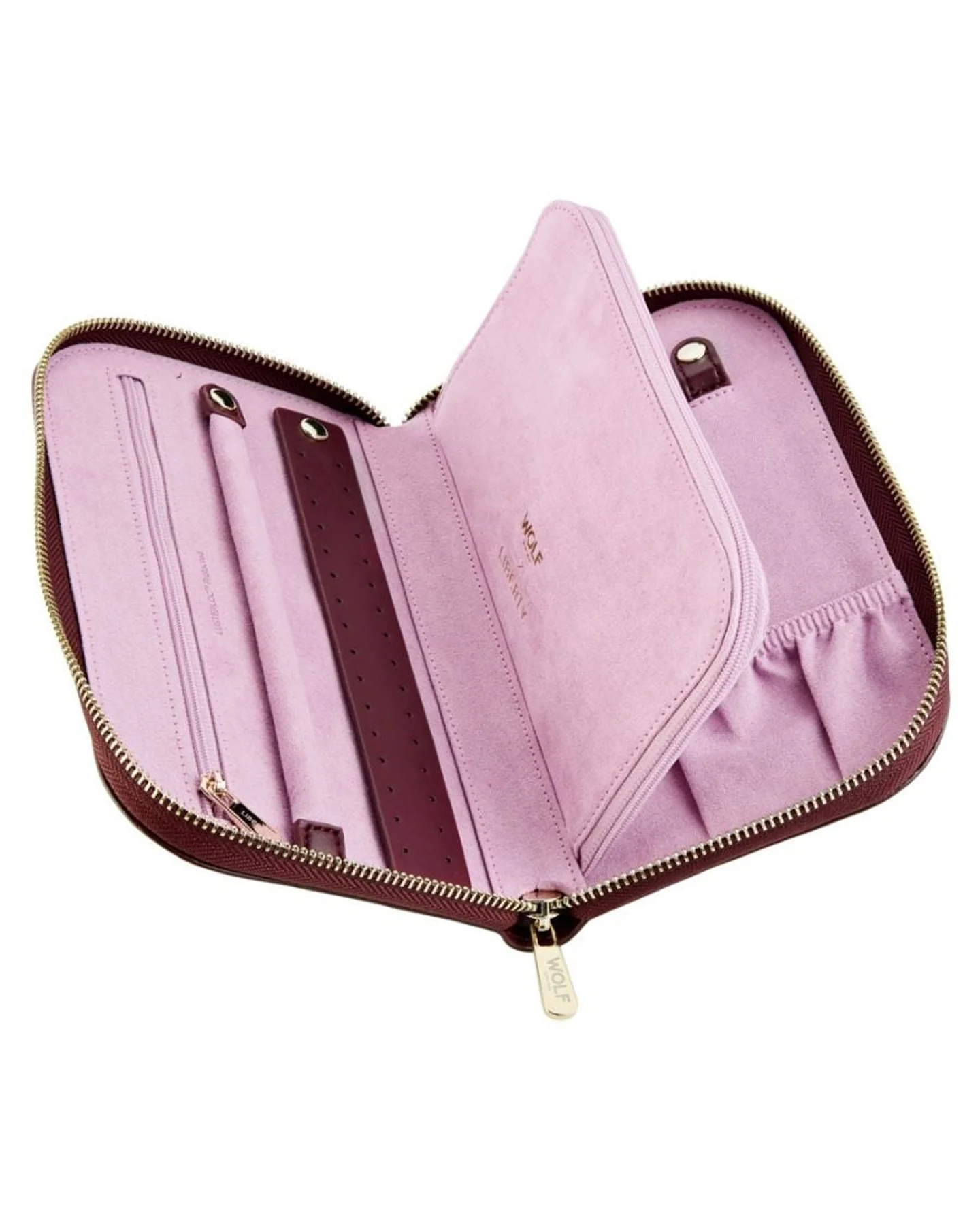 WOLF x Liberty Travel Portfolio - Burgundy - Image 2
