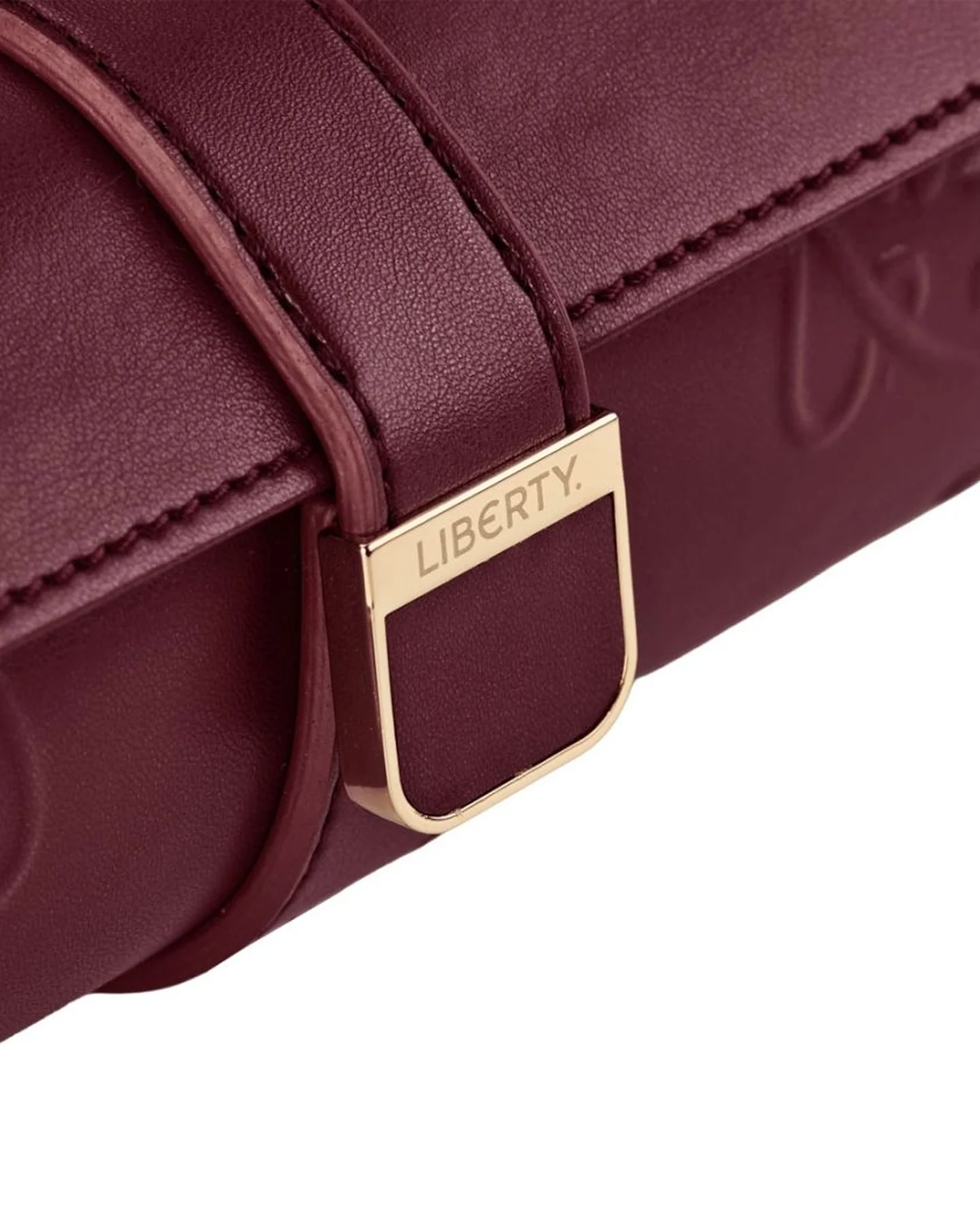 WOLF x Liberty Triple Watch Roll - Burgundy - Image 7
