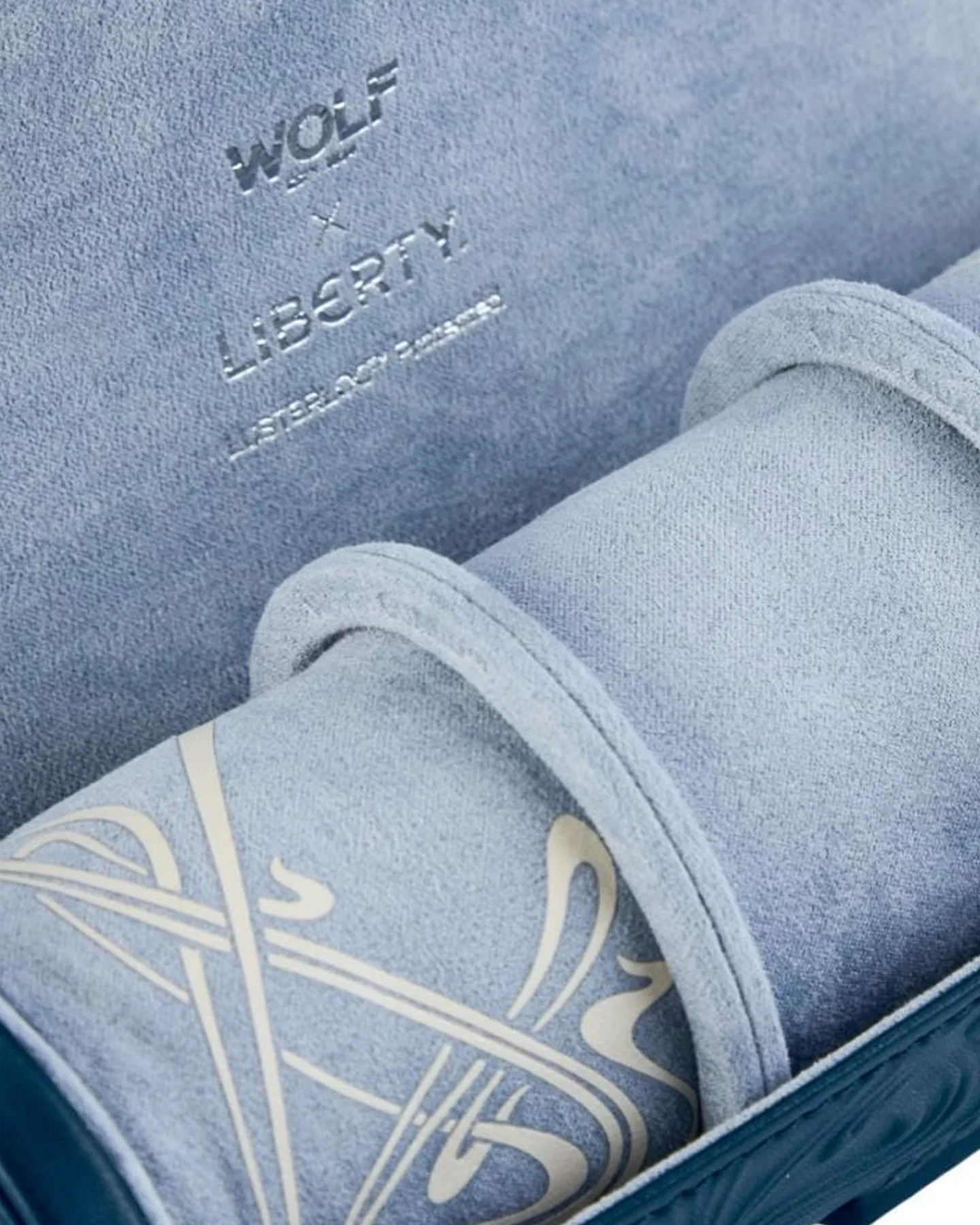WOLF x Liberty Triple Watch Roll - Navy - Image 6
